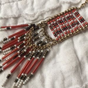 Very long Anthropologie beaded necklace